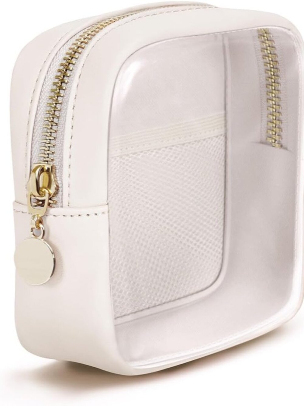 Clear Makeup Bag for Purse Mini Make up Bag Cute Cosmetic Pouch for Women with S